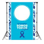 Capa Painel Interativo Para Fotos Vazado Tema Novembro azul 5113