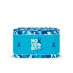 Capa Decorativa para 2 Mesas Quadrada Sublimada Tema Novembro azul 5113