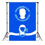 Capa Painel Interativo Para Fotos Vazado Tema Novembro azul 5114