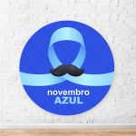 Capa Painel Redondo Sublimados Tema Novembro azul 5114
