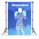 Capa Painel Interativo Para Fotos Vazado Tema Novembro azul 5115