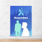 Capa Painel Retangular Sublimado Tema Novembro azul 5115