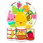 Kit 4 peças Full Tema Frutinhas 660