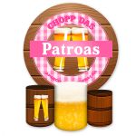 Capa Painel + Trio Capas Cilindros Sublimados Tema Boteco 7028