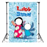 Capa Painel Interativo Para Fotos Vazado Tema Lilo & Stitch 7043