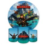 Kit 4 Capas Tema Como Treinar O Seu Dragão 7058