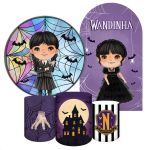Kit 4 Capas + Romano Tema Wandinha 7097