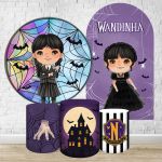 Kit 4 Capas + Romano Tema Wandinha 7097