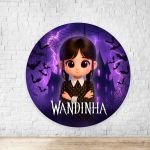 Painel Redondo Tema Wandinha 7099