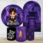 Kit 4 Capas + Romano Tema Wandinha 7099
