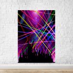 Capa Painel Retangular Sublimado Tema Neon 884