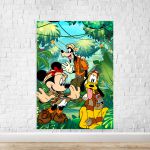 Capa Painel Retangular Sublimado Tema Mickey Safari 138