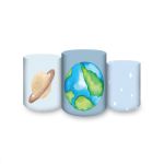 Trio Capas Cilindros Sublimados Tema Astronauta 429