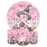 Capa Painel + Trio Capas Cilindros Sublimados Tema Halloween 1787