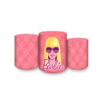 Trio Capas Cilindros Sublimados Tema Barbie 2653