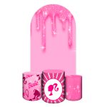 Capa Painel Romano Veste fácil + 3 Capas Cilindros Tema Barbie 2650