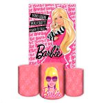 Capa Retangular + Trio Capas Cilindros Sublimados Tema Barbie 2653