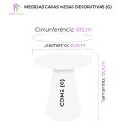 Capa para Mesa Cone Sublimada Tema Natal 2253