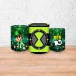 Trio Capas Cilindros Sublimados Tema Ben 10 5097