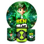 Capa Painel + Trio Capas Cilindros Sublimados Tema Ben10 5098