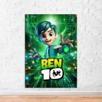 Capa Painel Retangular Sublimado Tema Ben 10 5097