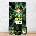 Capa Retangular + Trio Capas Cilindros Sublimados Tema Ben 10 5099