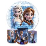 Capa Painel + Trio Capas Cilindros Sublimados Tema Frozen Realismo 2707