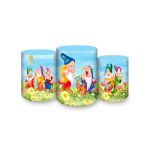 Trio Capas Cilindros Sublimados Tema Branca De Neve 98