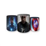 Trio Capas Cilindros Sublimados Capitão América 4007