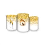 Trio Capas Cilindros Sublimados Casamento/ Noivado 2540