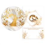 Capa Painel Retangular + Capa Painel Redondo Sublimado Tema Casamento/ Noivado 2539