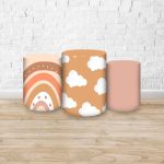 Trio Capas Cilindros Sublimados Tema Chá de Bebe 298