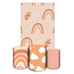 Capa Retangular + Trio Capas Cilindros Sublimados Tema Chá de Bebe 458