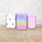 Trio Capas Cilindros Sublimados Tema Chá de Bebe 347