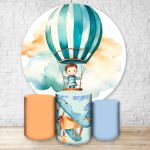 Capa Painel + Trio Capas Cilindros Sublimados Tema Chá de Bebe 131