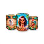 Trio Capas Cilindros Sublimados Tema Moana 2050