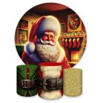 Capa Painel + Trio Capas Cilindros Sublimados Tema Natal 4611