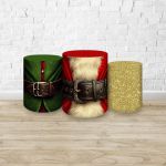 Trio Capas Cilindros Sublimados Tema Natal 4611