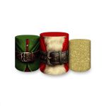 Trio Capas Cilindros Sublimados Tema Natal 4611