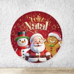 Capa Painel Redondo Sublimados Tema Natal 4610