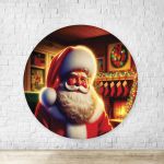 Capa Painel Redondo Sublimados Tema Natal 4611