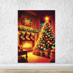 Capa Painel Retangular Sublimado Tema Natal 4611