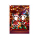 Capa Painel Interativo Para Fotos Vazado Tema Natal 4612