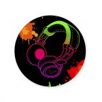 Capa Painel Redondo Sublimados Tema Neon 4054