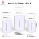 Capa Painel Retangular + cilindros Sublimados Tema Moranguinho 4114