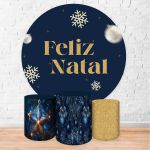 Capa Painel + Trio Capas Cilindros Sublimados Tema Natal 2252