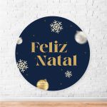 Capa Painel Redondo Sublimados Tema Natal 2252