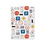 Capa Painel Retangular Sublimado Tema Carro / Transporte / Educativo 95