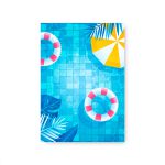 Capa Painel Retangular Sublimado Tema Pool Party 211