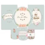 Kit Capa Painel Redondo + 2unid Capa Retangular + Trio Capas Cilindros Tema Dia das Mães 396
